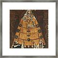 Our Lady Of The Rosary With Saint Dominic And Saint Rose Framed Print