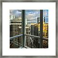 Out The Window, Vancouver, Canada. Framed Print