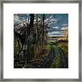 Outskirts-road To River... Framed Print