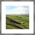 Over The Rim On Terceira Island, The Azores Framed Print