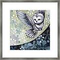 Owl Girl Framed Print