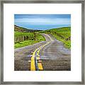 Pacific Coast Road To Tomales Bay Framed Print