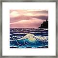 Pacific Northwest Surf Framed Print