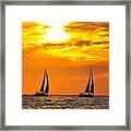 Pacific Ocean Sunset Framed Print