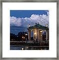 Pagoda At Sunset In Forest Park Framed Print