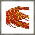 Painting Red Fish Framed Print