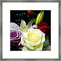 Digital Painting Rose Bouquet Flower Digital Art Framed Print