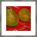 Pair Of Pears Framed Print