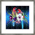 Paired Parrots Framed Print