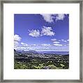 Pali Lookout Panorama Framed Print