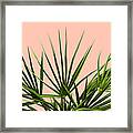 Palm Life - Pastel Framed Print