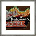 Palomino Motel Framed Print