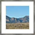 Panorama Of Boulder Colorado Flatiron Mountain Range Framed Print