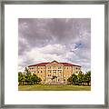 Panorama Of Texas Christian University Campus Commons - Fort Worth - Texas Framed Print