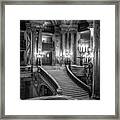 Paris Opera Garnier Grand Staircase - Opera House Interior Architecture Framed Print