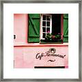 Paris Pink House Framed Print