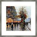 Paris Street Scene Framed Print