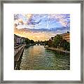 Paris The Seine River Architecture Framed Print