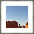 Park Avenue Arches National Park Utah Panorama Framed Print