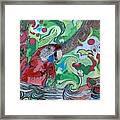 Parrot Kaleidoscope Framed Print