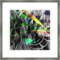 Particles Of Light Dancing Framed Print