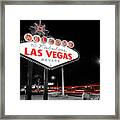 Passing Through - Las Vegas Nevada Framed Print