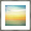 Pastel Sunrise Framed Print