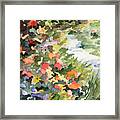 Path Monets Garden Watercolor Paintings Of France Framed Print