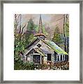 Patiently Waiting - Church Abandoned-signed Framed Print