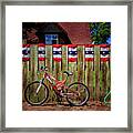 Patriotic Bicycle Framed Print