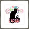 Patriotic Le Chat Noir Framed Print