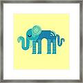 Pattern Elephant Framed Print