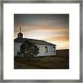 Pawleys Chapel Sunset Framed Print