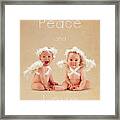 Peace And Love Framed Print