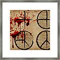 Peace Not Crosshairs Framed Print