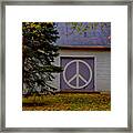 Peace Out Framed Print