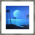 Peaceful Moonlit Night Framed Print