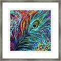 Peacock Feather Framed Print