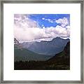 Peaks And Valleys Glacier National Park Framed Print