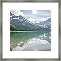 Peaks At Lake Josephine Framed Print