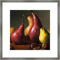 Pears With Chestnuts Framed Print