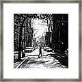 Pedestrian Crossing - New York - Black And White Street Photography Framed Print