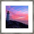 Peggy's Cove Dusk Framed Print