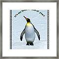Penguin Christmas Framed Print