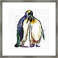 Penguin Couple Framed Print