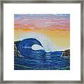 Perfect Curl Framed Print