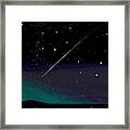 Perseid Meteor Shower Framed Print