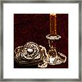 Pewter And Pearls Framed Print