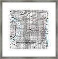 Antique Map Of Philadelphia From 1892 Framed Print