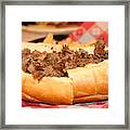 Philly Cheesesteak Framed Print